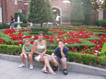 At Epcot with my kids