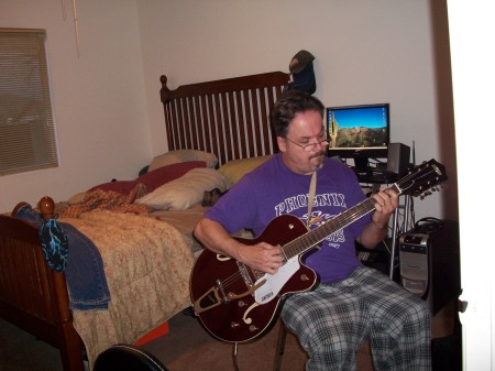 me and my gretsch guitar