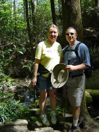 Hiking in the Smoky Mountains.