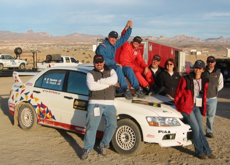 podium finish, '06 Laughlin Int'l Rally