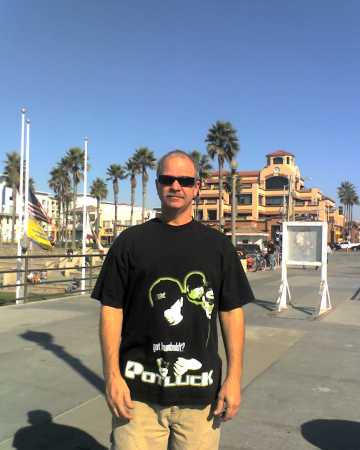 standing on the pier in huntington beach 09