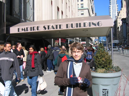 My son Logan in NY