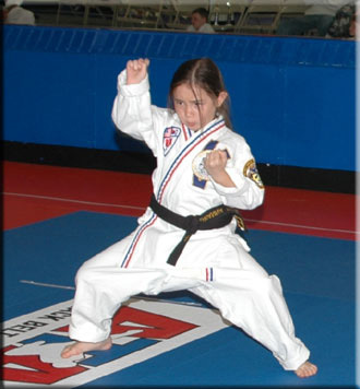 Arianna  in the Tae Kwan Do Nationals