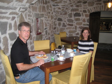 Breakfast in the Dolomite Mtns.