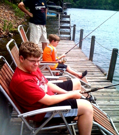 My boys fishing this summer