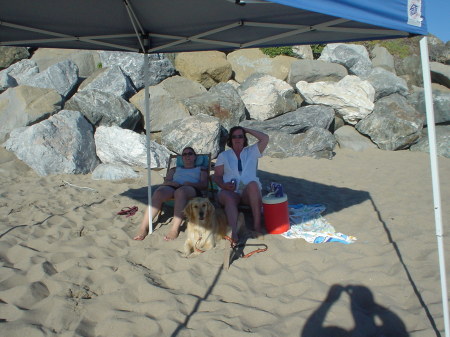 Lori and Deb at beach