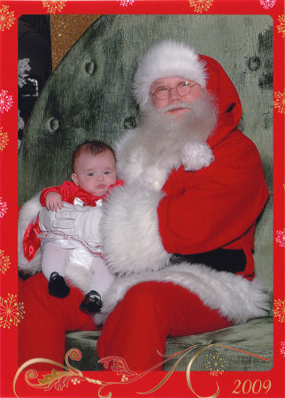 Loralye's first Santa picture