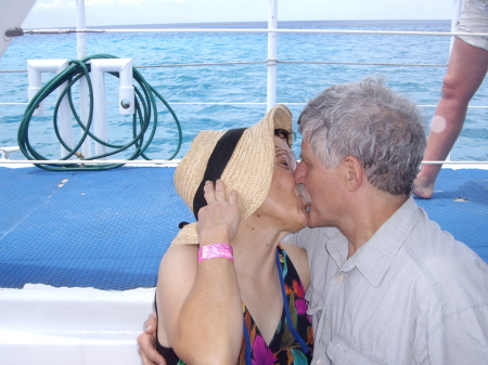 Jim & Nelda on 30th aniversary cruise