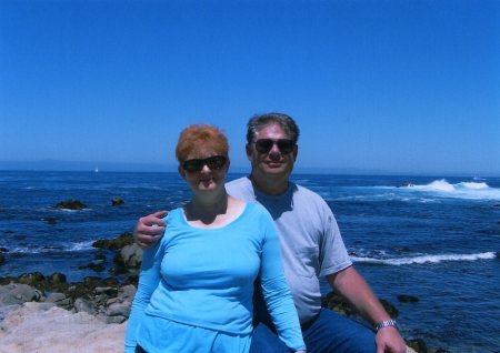 Gary and Leslie at Pacific Grove CA beach