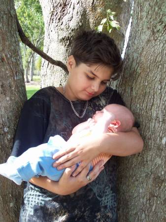 My baby and my grandson