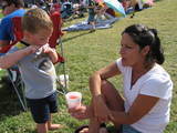 baseball game with my grandson