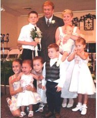 my grandchildren on our wedding day