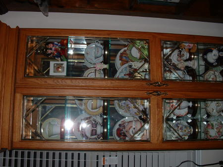 Curio Cabinet with Avon Awards