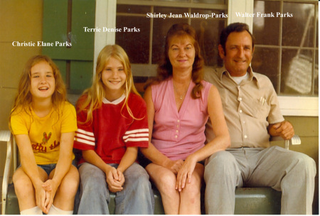 Christie, Terrie, Shirley (mom) and Frank-(dad