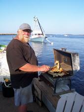 Danny cooking dinner