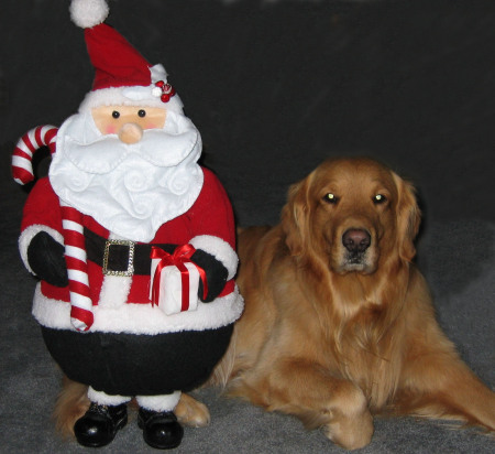 My Son and Santa!