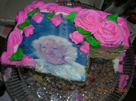 A 1980s Picture on a 2009 Birthday Cake