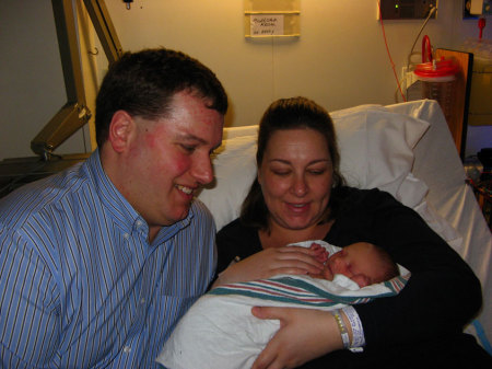 Newborn Teaghan with David and Krista