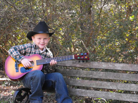 austin and his guitar