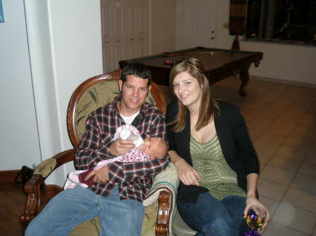 Nate and Kelsi with new grandaughter (Mia)