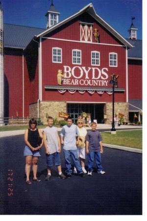 My mom, my 3 sons and me in Gettysburg