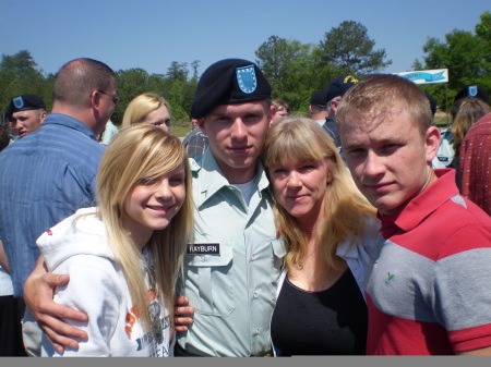 josh graduating bootcamp for the army