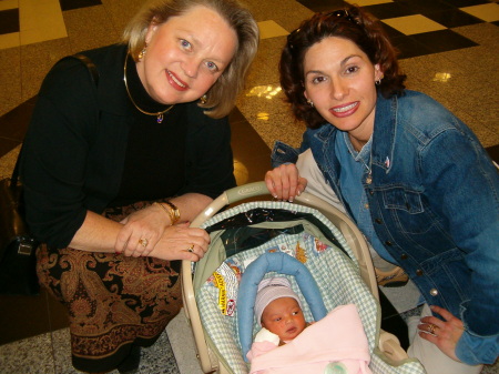 Kathy with Dawn and first grandchild, Alexis