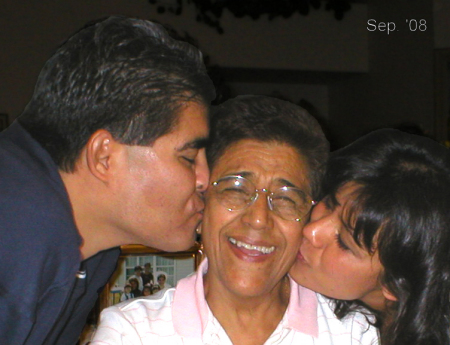 Kisses for Mom.