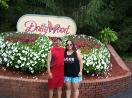 Son and Daughter at Dollywood 8/8/09
