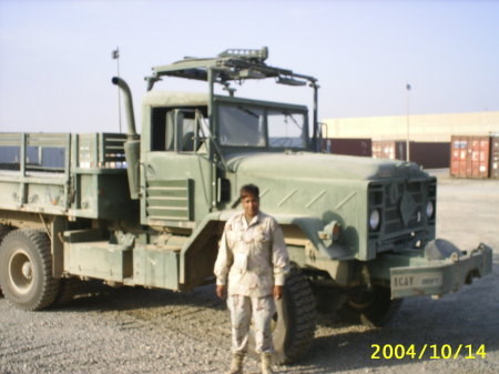 me and big truck/Taji, Iraq 2004