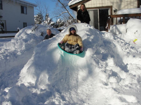 snow ramp off deck