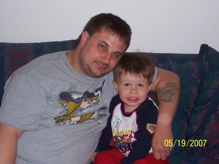 My son Devin and Me