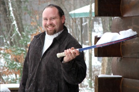 About to win the snowball fight!