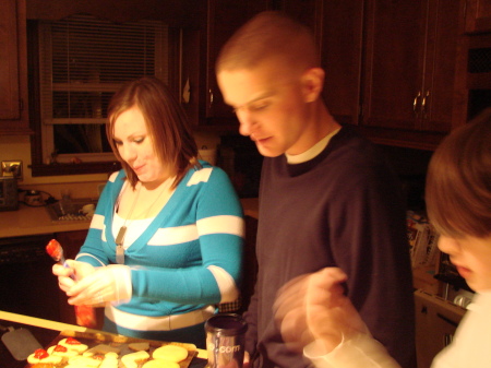 Making cookies