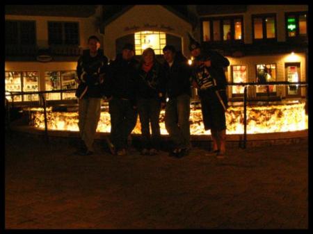 The gang in Vail Village