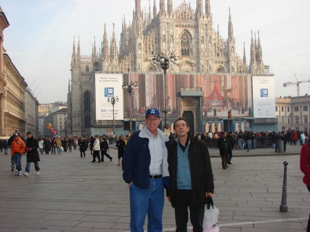 John with Italian cousin