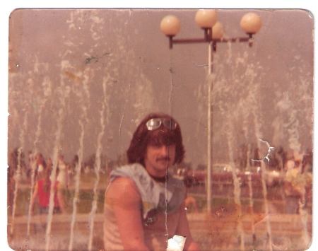 Lloyd on the bike 1977