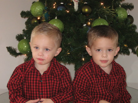 My grandsons: Evan and Alec