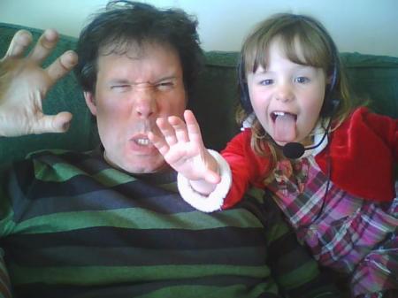 Nell and her dad, 2009