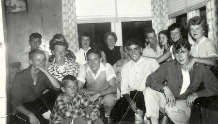 At Jim Carr's house in the 1950's