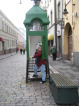 Phone Booth in Helsinki, Finland
