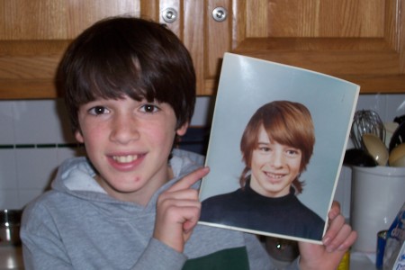 Oldest son w my 3rd grade picture