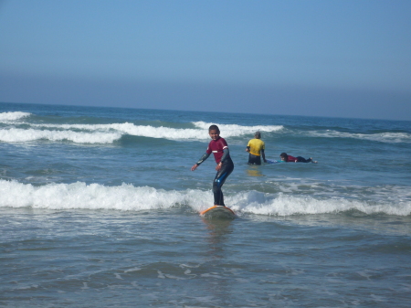 Christopher catching some waves...