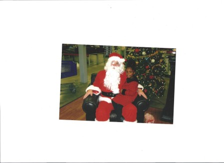 Maddy and Santa Clause