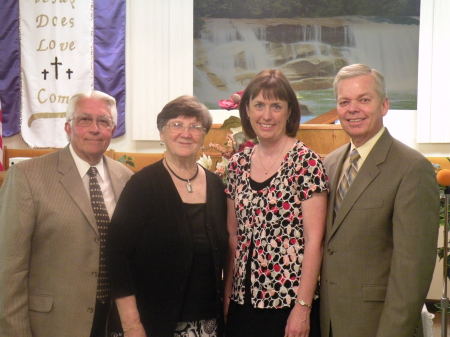 My wife and I with Pastor and Mrs. Howard Lema