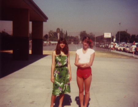 Irene Groves and I at Artesia High School