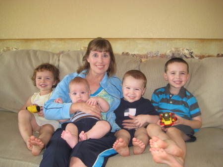 "Miss" Marian with "faux grandkids"