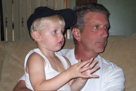 my husband, Jim, and my grandson, Jonathan