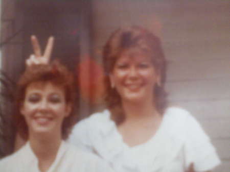 diane and vikki at the beach in 1983