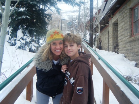 Skiing in Park City W/my son Griffin